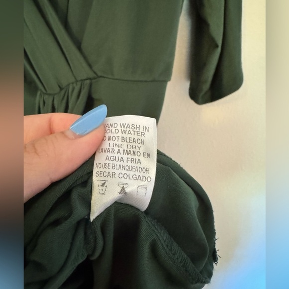 NEW Baltic Born Mimi Midi Dress Ruched Drape Plus Size 2X Hunter Green NWT - Picture 9 of 9